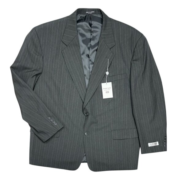 Gerald Austin of Bond St Gray Striped Single Breasted Blazer - Picture 7 of 7